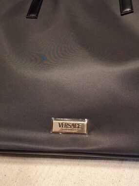 Versace Fragrances Classic Black Women's Tote Bag with Detachable Strap